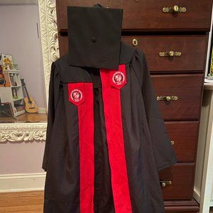 Montclair State University cap and gown